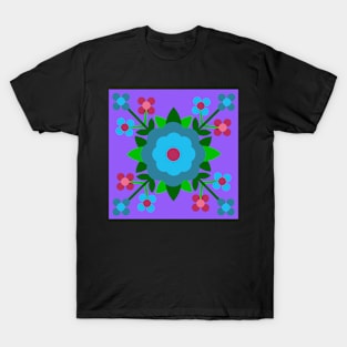 Teal Rose of Sharon T-Shirt